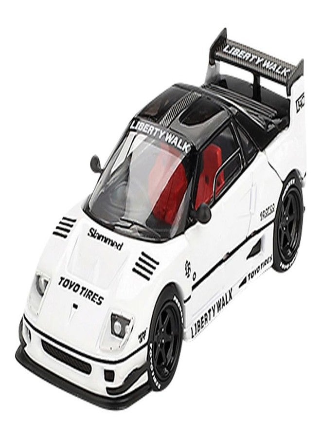 MINI GT 1/64 Mazda AZ-1 Liberty Walk LB40 Tokyo Auto Salon 2024 White (Right Handle) Finished Product MGT00953 - Image 1